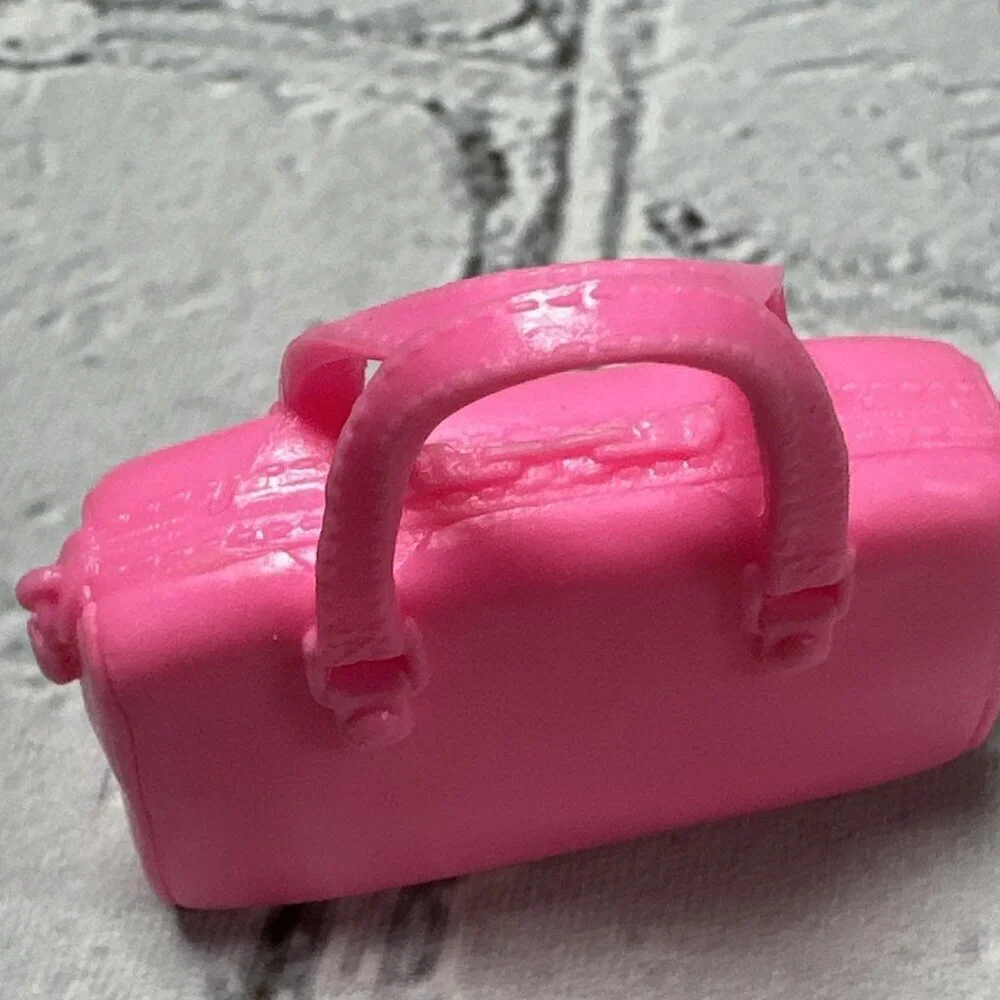 Barbie Pink Large Tote Suitcase Purse Accessory Unbranded 2”